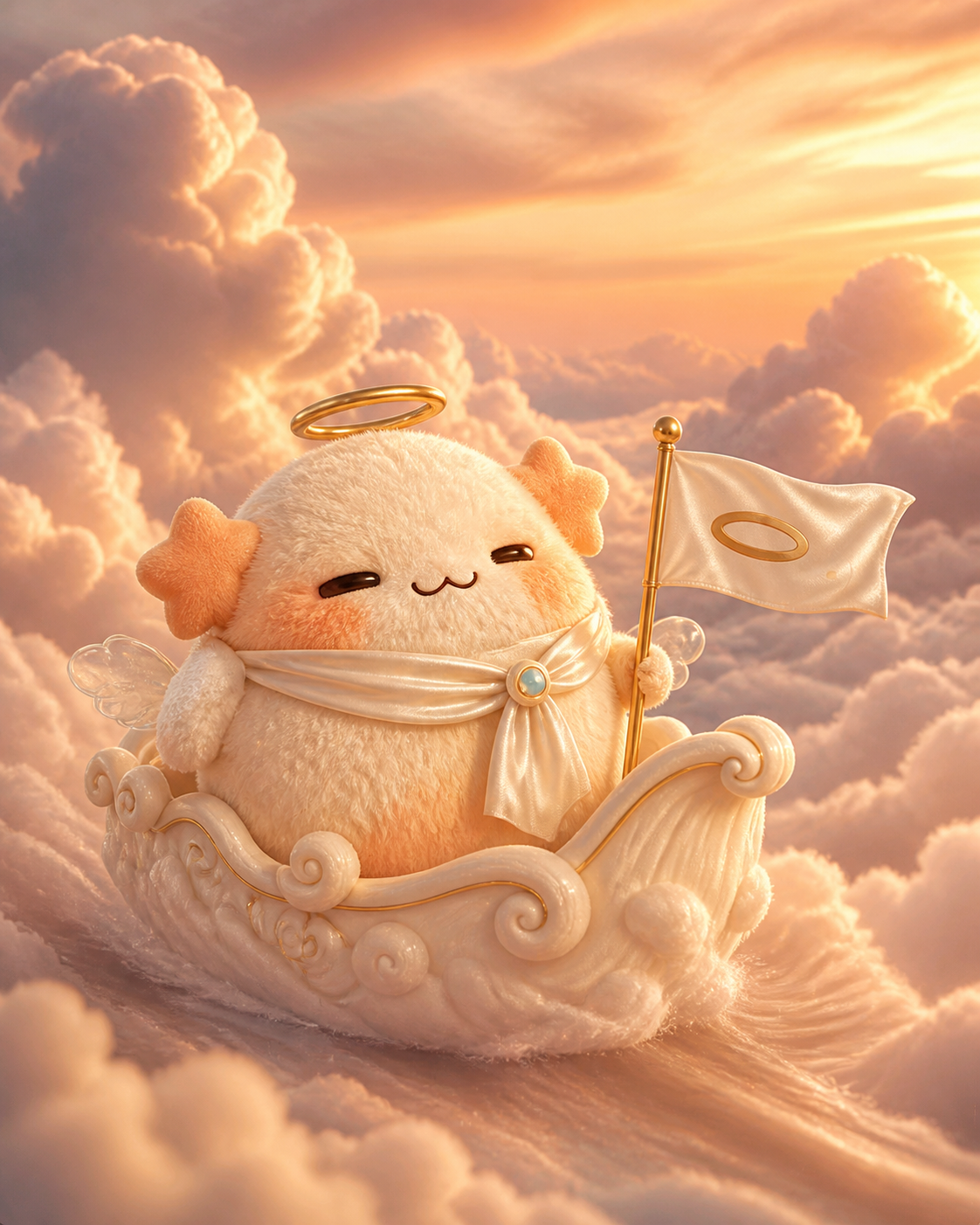 NIMBI sailing a small cloud boat through heaven